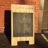 Rustic Chalkboard Pavement Sign / Aboard