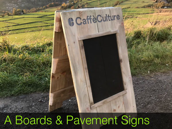 A Boards and Pavement Signs