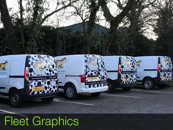 vehicle fleet graphics designed and fitted