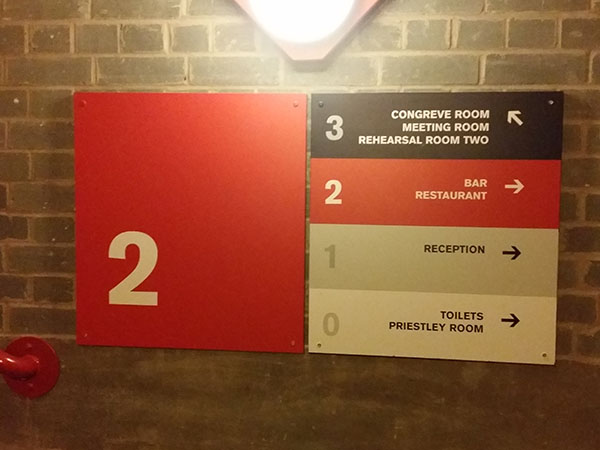 indoor signage and information signs