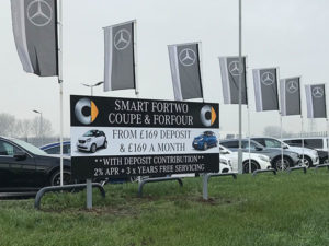 motor dealer vehicle graphics and signage