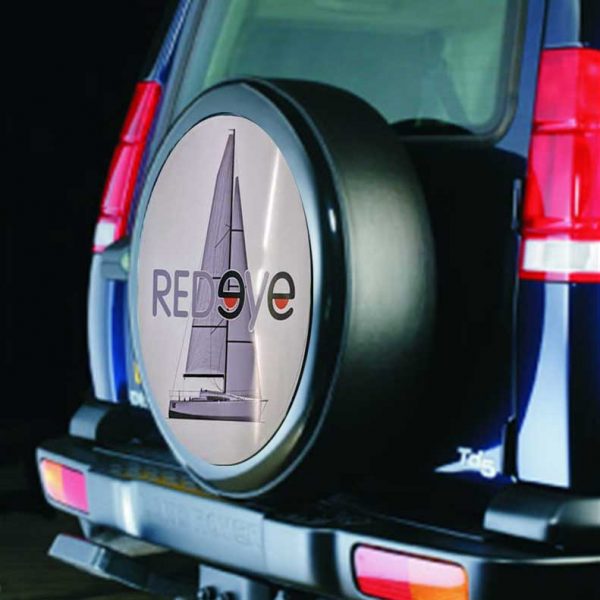 custom semi rigid wheel cover graphics
