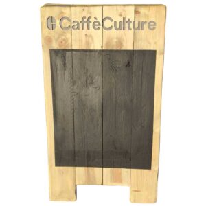 Rustic Chalkboard Pavement Sign / Aboard