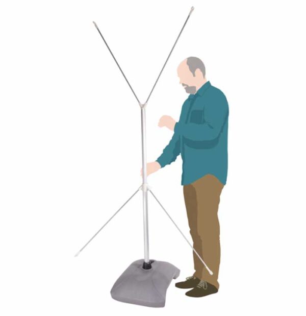 outdoor banner stand