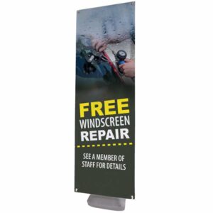 outdoor banner stand