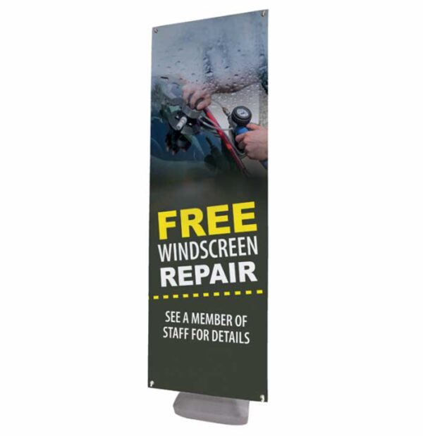 outdoor banner stand