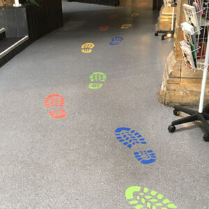 indoor signage and point of sale advertising floor graphics