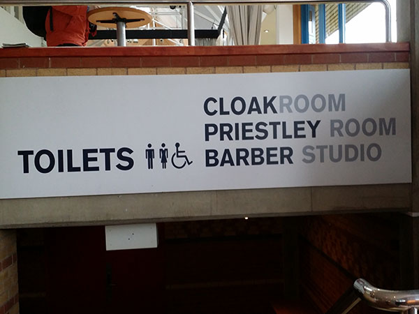 indoor information signs and signage