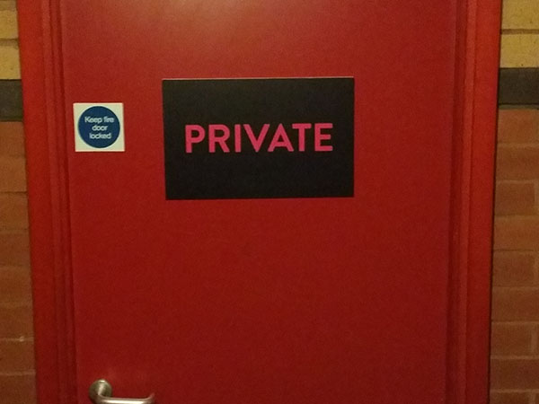 indoor signs and signage and door signs