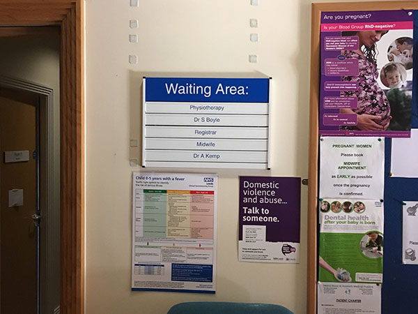 indoor signage and information signs