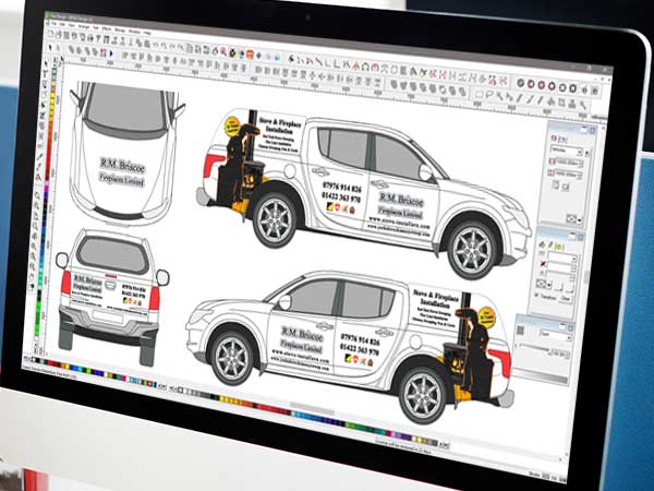 vehicle graphics and van graphics