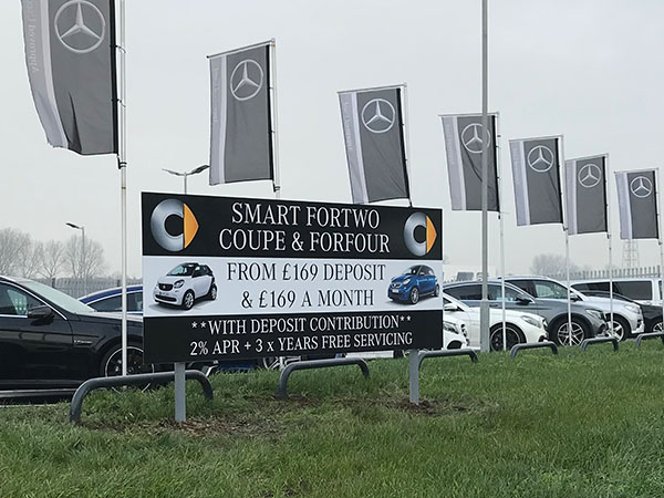 motor dealer vehicle graphics and signage