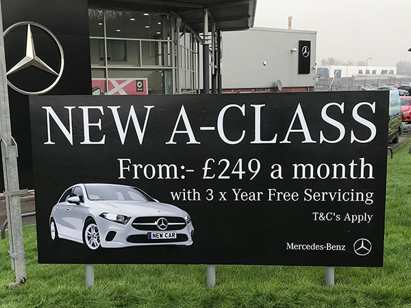 motor dealer vehicle graphics and signage
