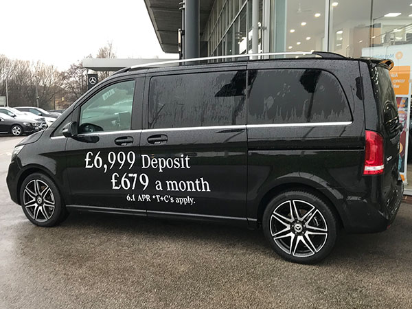 motor dealer vehicle graphics and signage