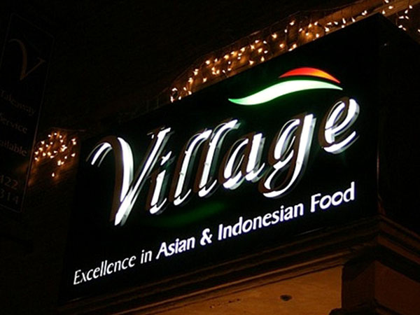 illuminated outdoor signs and signage
