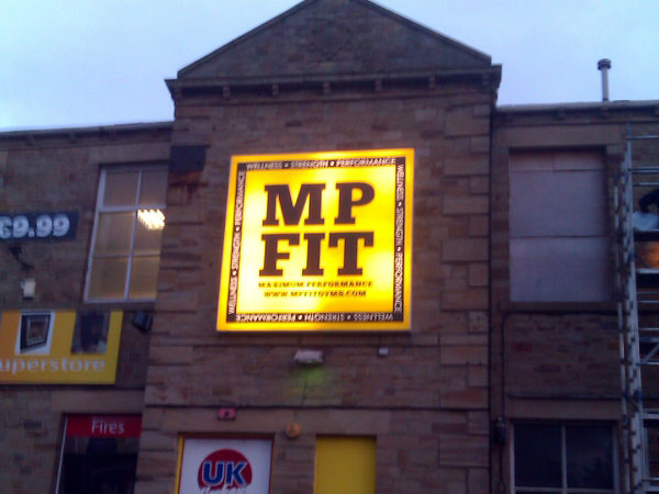 illuminated outdoor signs and signage