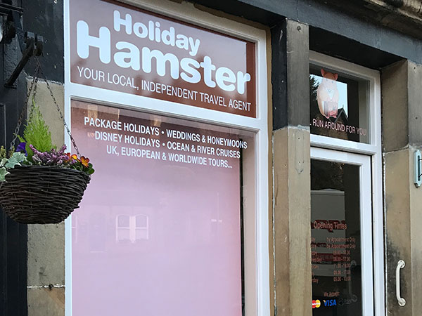 printed window graphics and window etch
