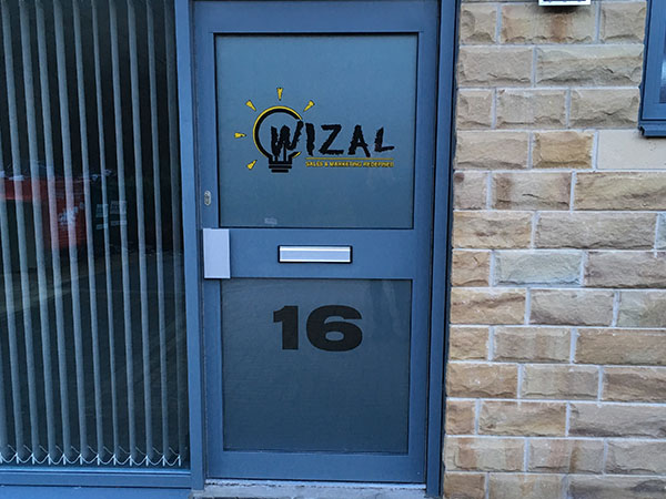 printed window graphics and window etch