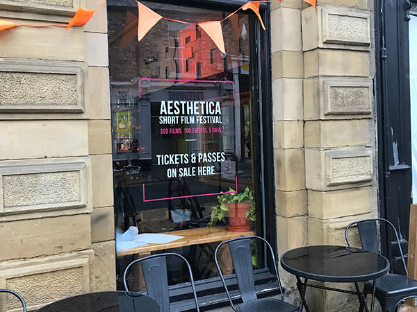 printed window graphics and window etch