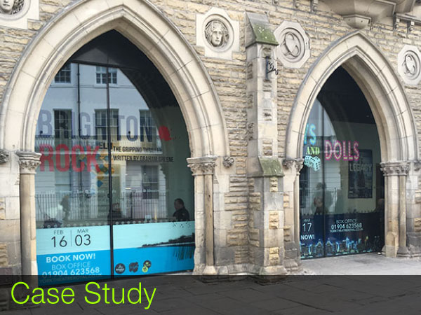 printed window graphics and window etch