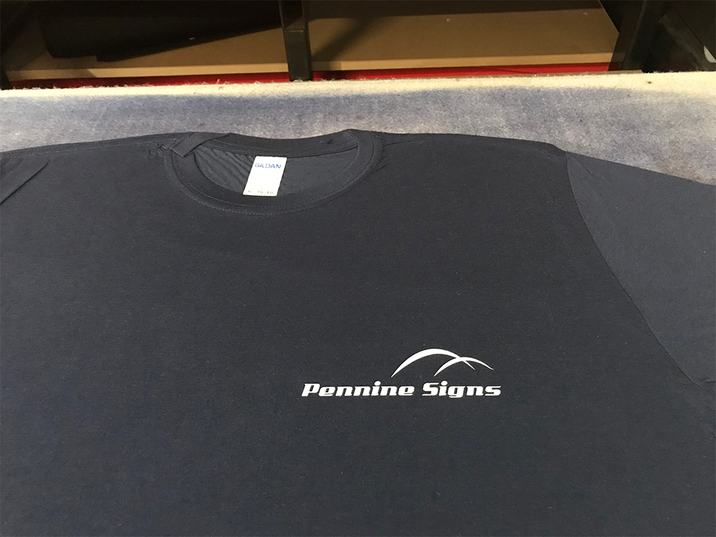 Heat stamped personalised branded workwear