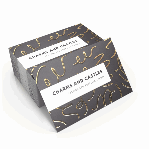 Embossed Foil Business Cards