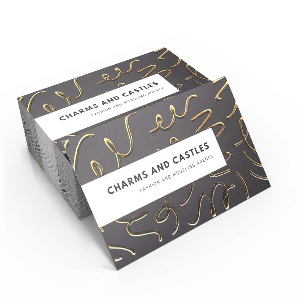 Embossed Foil Business Cards